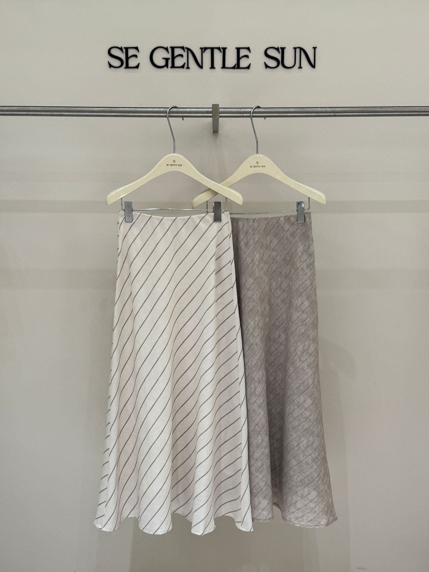 Quinn Diagonal Stripe Skirt