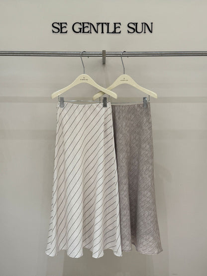 Quinn Diagonal Stripe Skirt