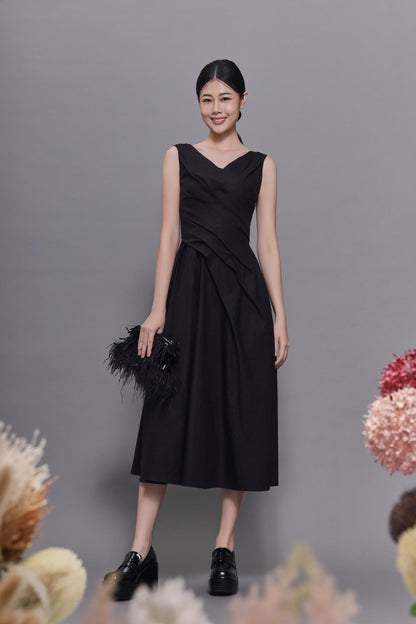 Maril A-line Drape Dress