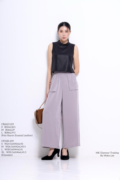 Nara Elastic Satin Loose Pants