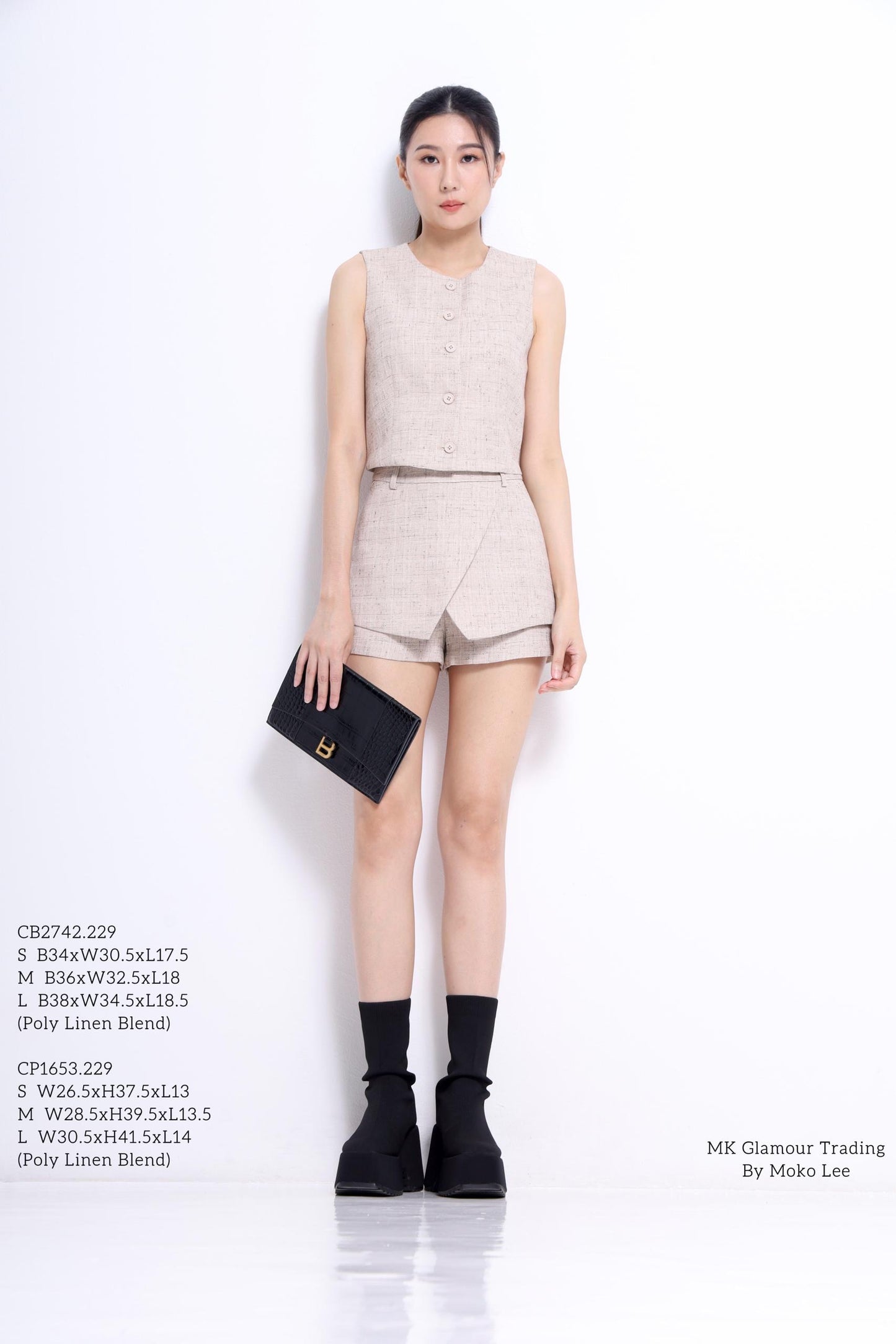Sienna Overlap Tailored Shorts