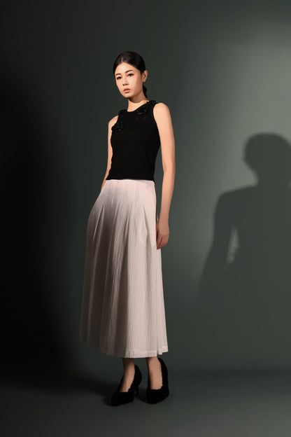Fiona Embossed A-line Skirt