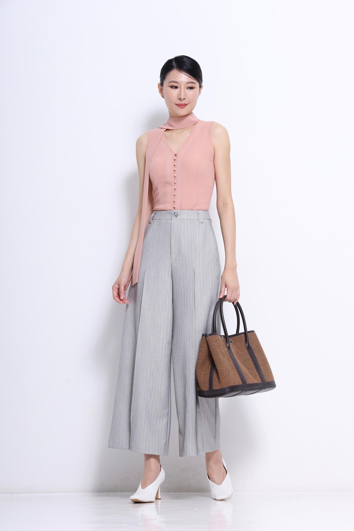 Becca V-Neck Chiffon Blouse