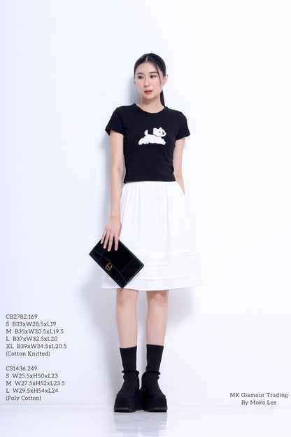 Ollie A-line Midi Skirt
