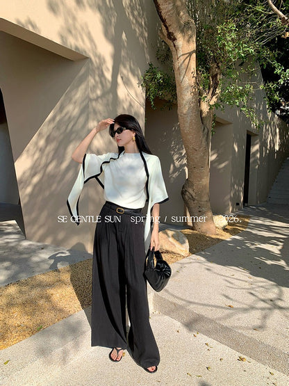 Hana Ramie Wide Legged Pants