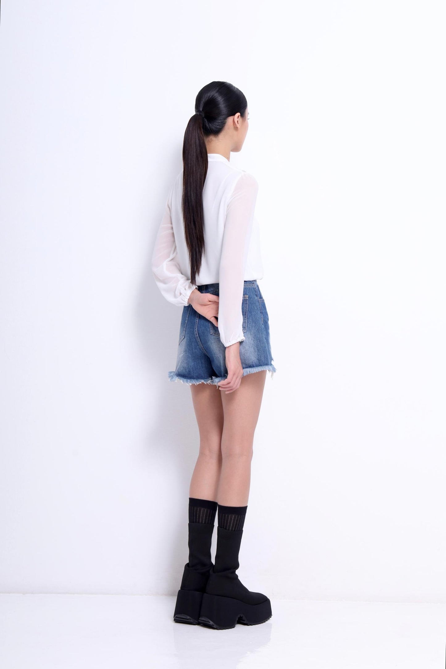 Ella Cascade Ruffle Blouse