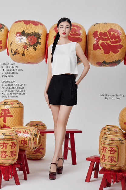 Ven Orient Pleated Shorts