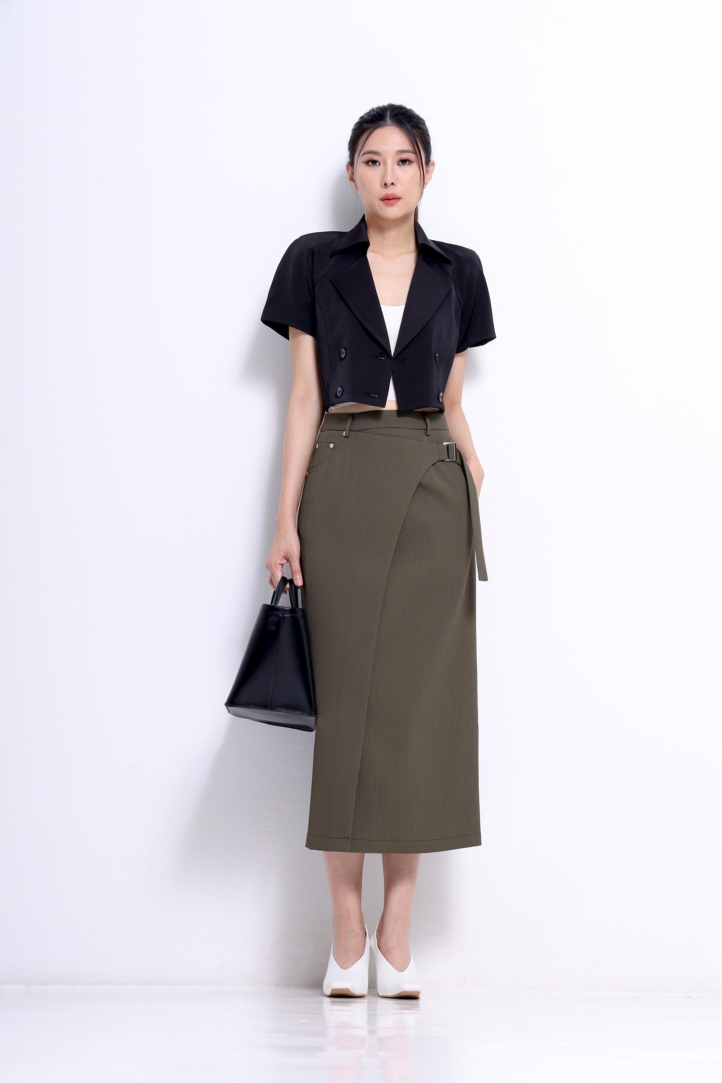 Opal Cropped Blazer Top