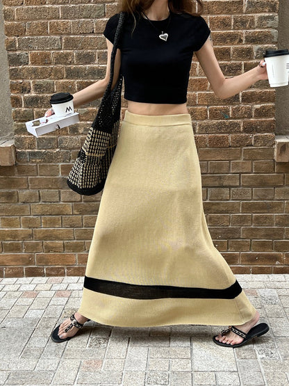 Hyun Summer Knit Skirt