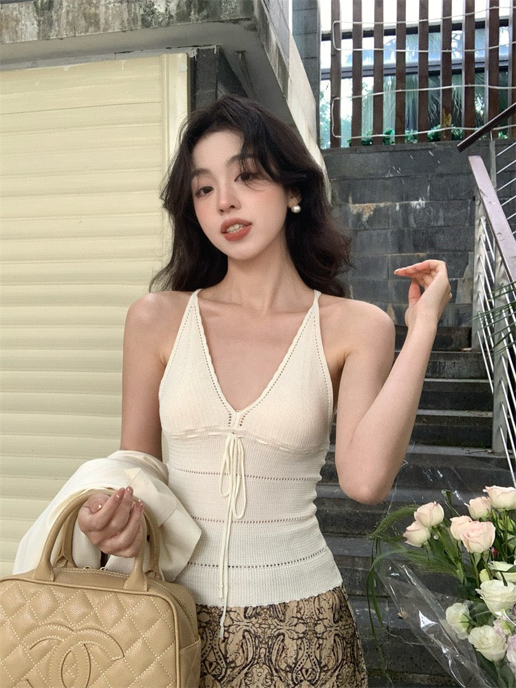 Kylie V-Neck Knit Tank Top