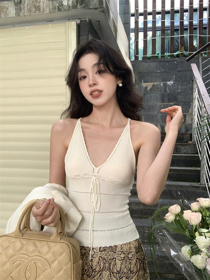 Kylie V-Neck Knit Tank Top