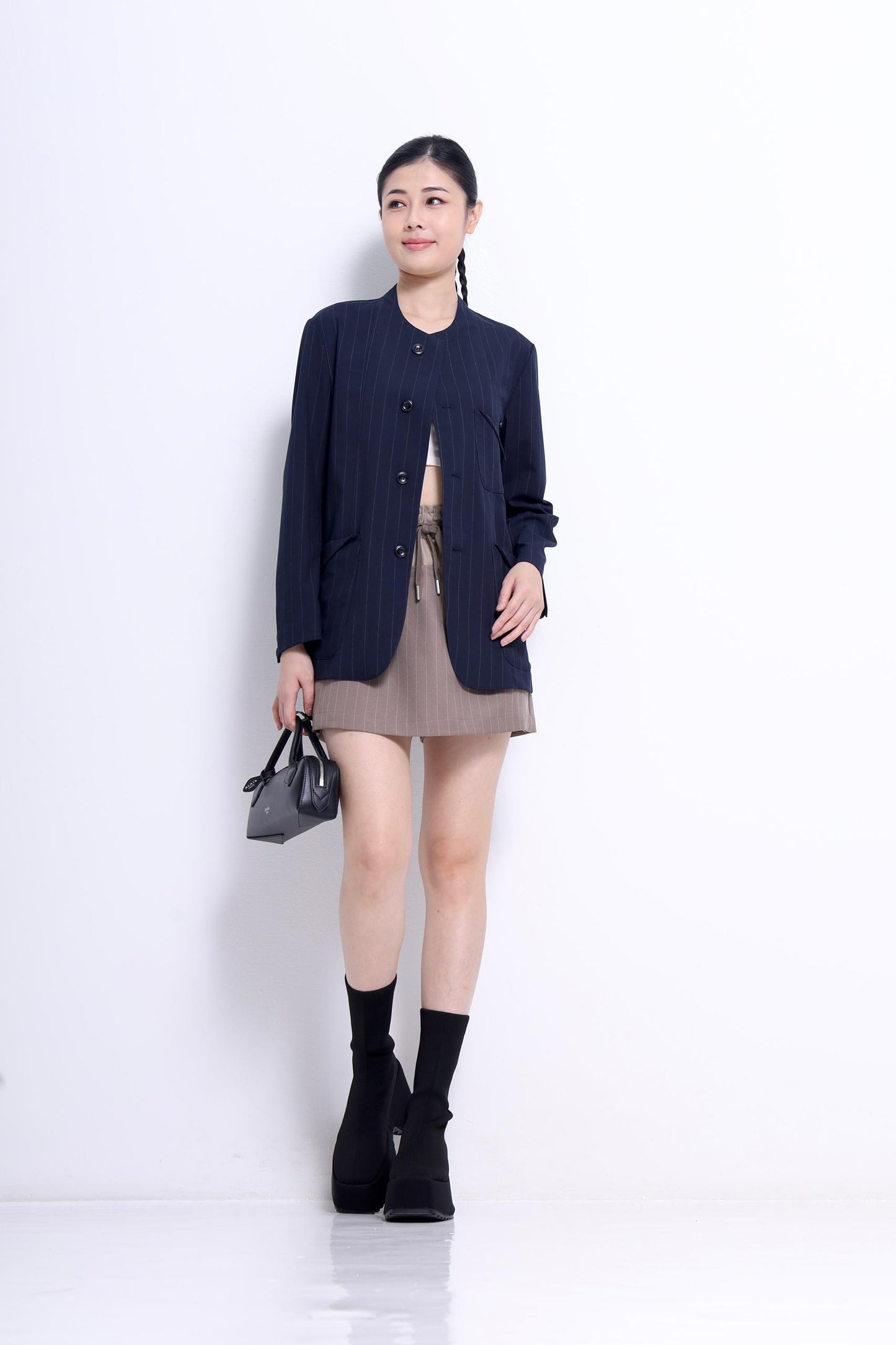 Dana Pinstripe Mini Skirt