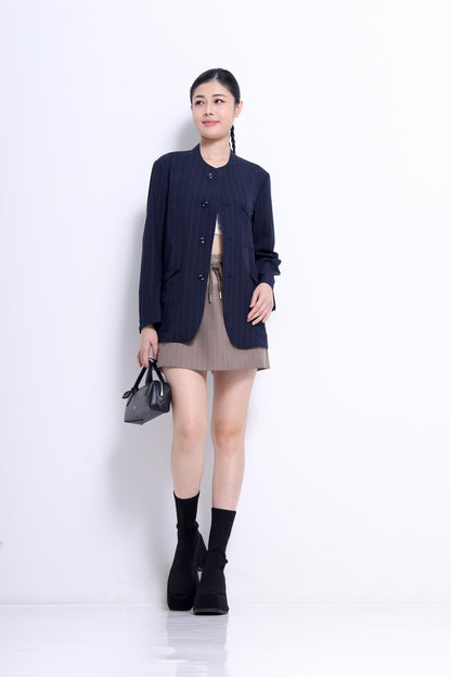 Dana Pinstripe Mini Skirt