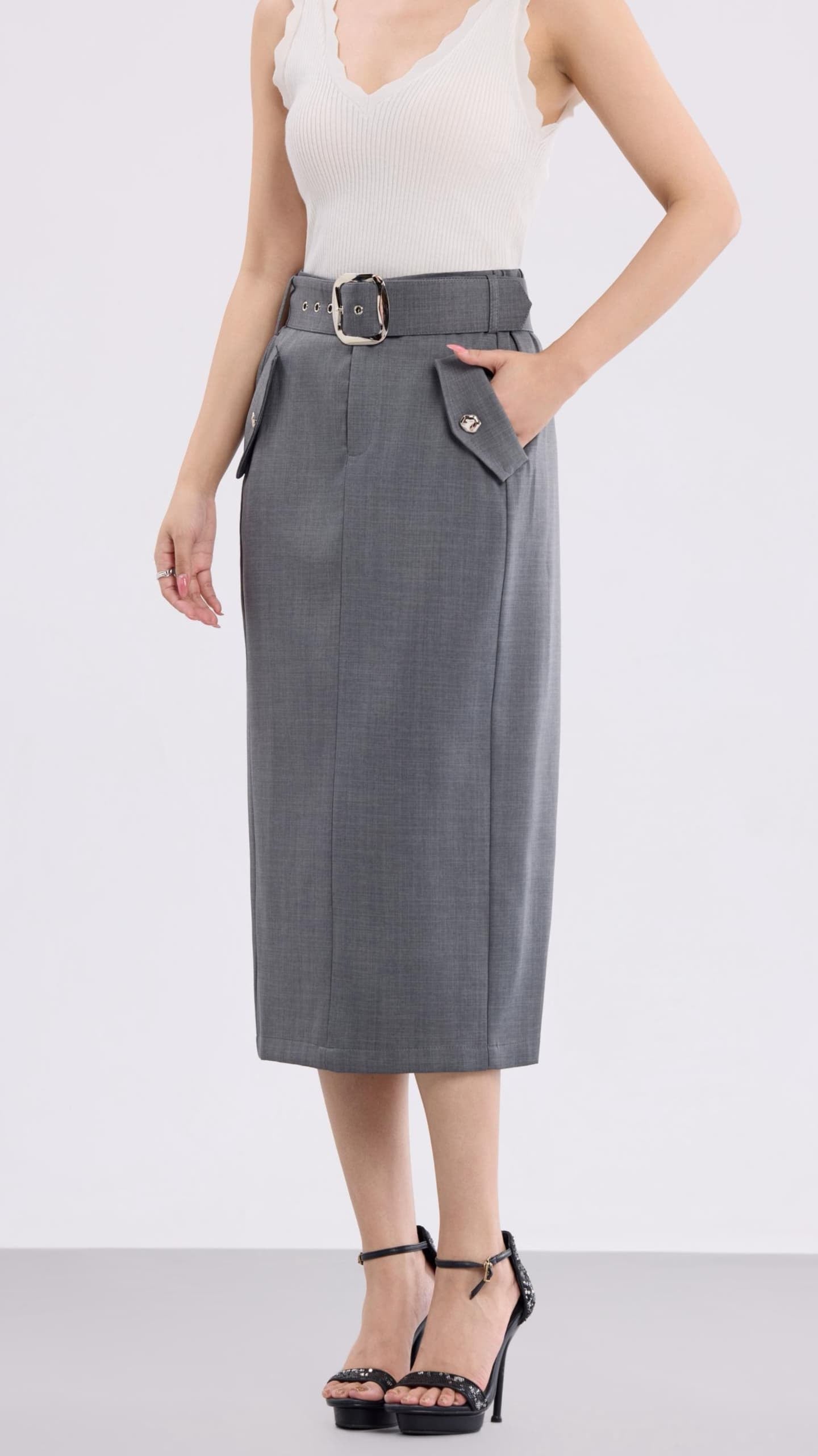 Aurelia Midi Pencil Skirt