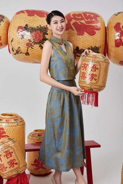 Huan Orient A-line Skirt