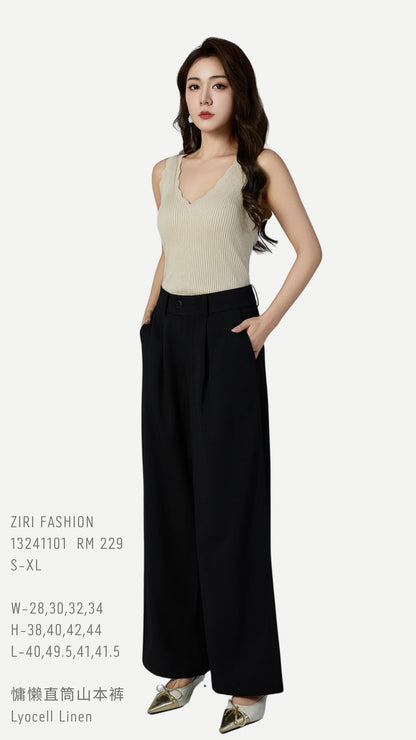 Ziri Linen Wide Legged Pants