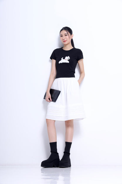 Ollie A-line Midi Skirt