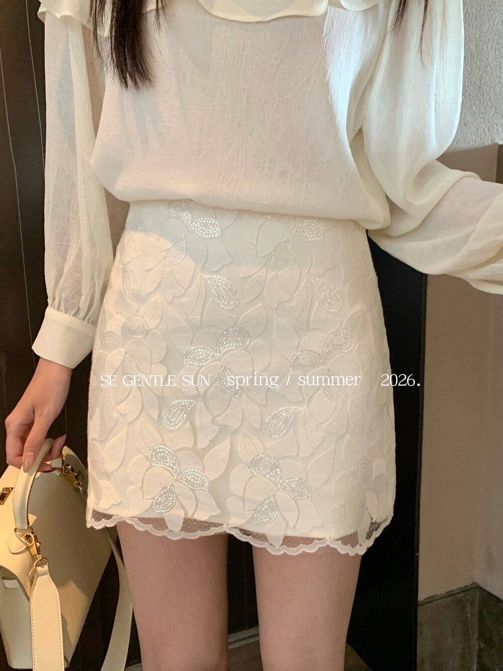 Ariel Sequins Mini Skirt