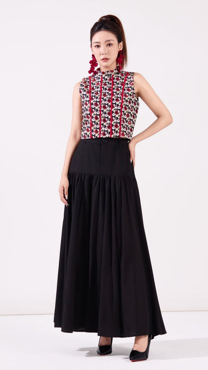 Hua Oriental Jacquard Top