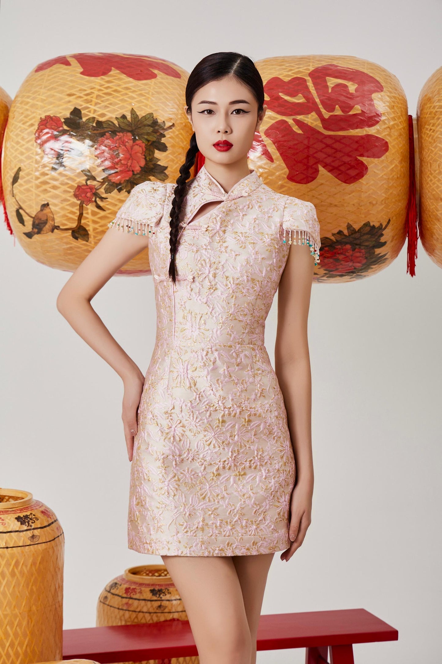 Cai Orient Pearl Qipao Dress