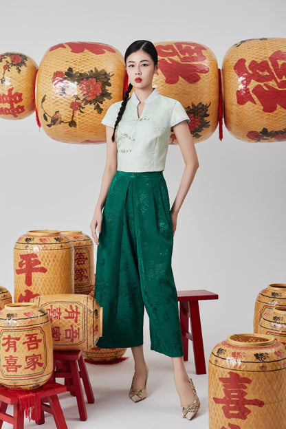 Yun Orient V-neck Blouse