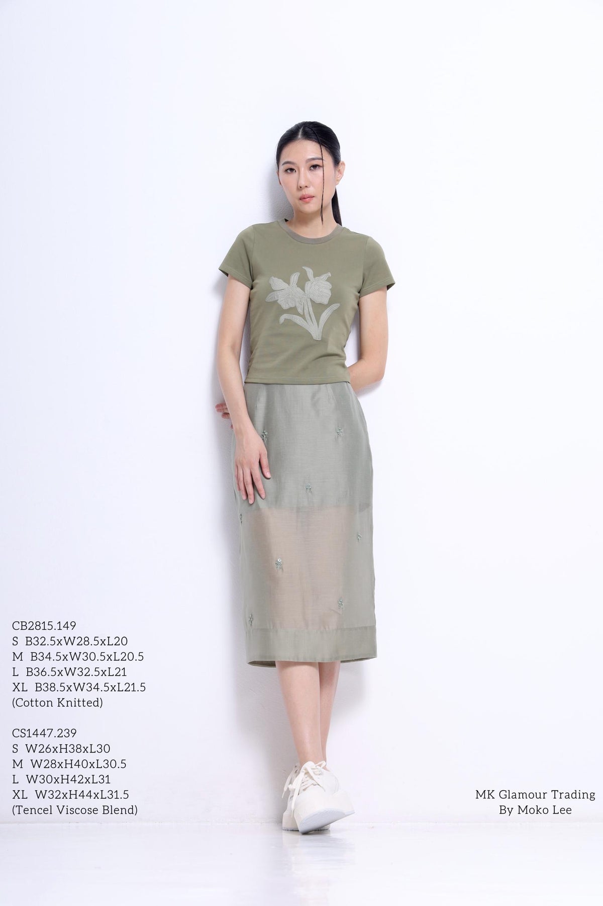 Lian Floral Embroidered Cotton T-Shirt