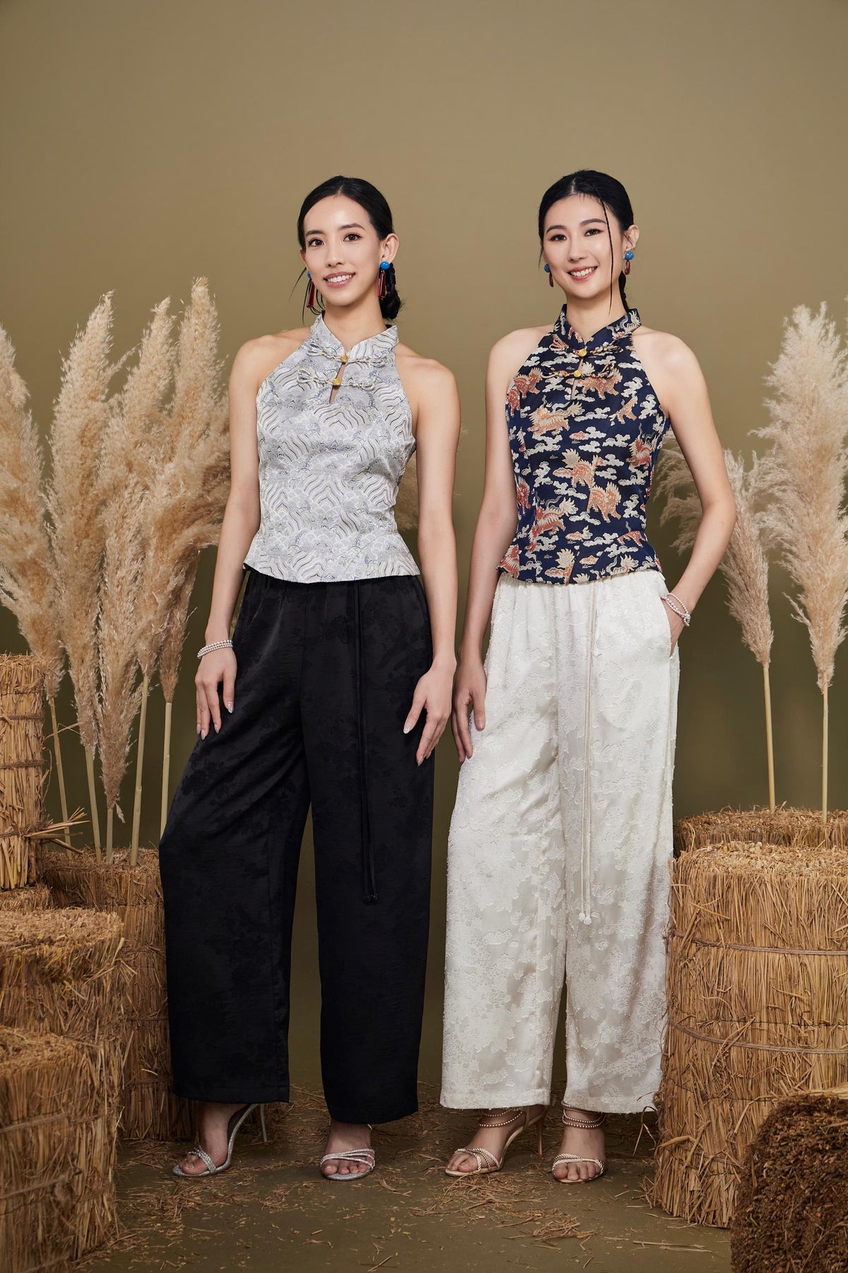 Lian Orient Peplum Cutin Top