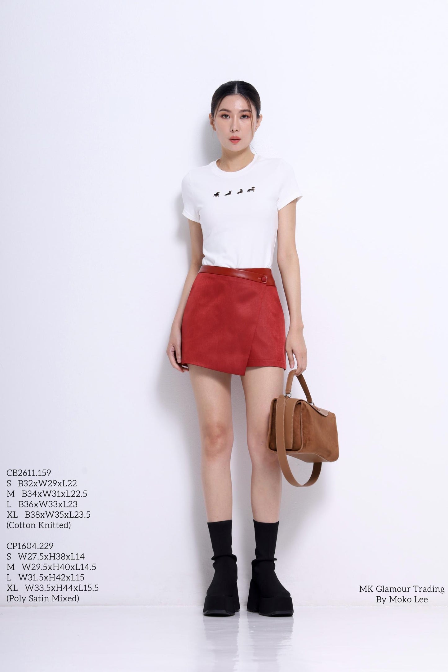 Dachshund Embroidered Fitted Tee
