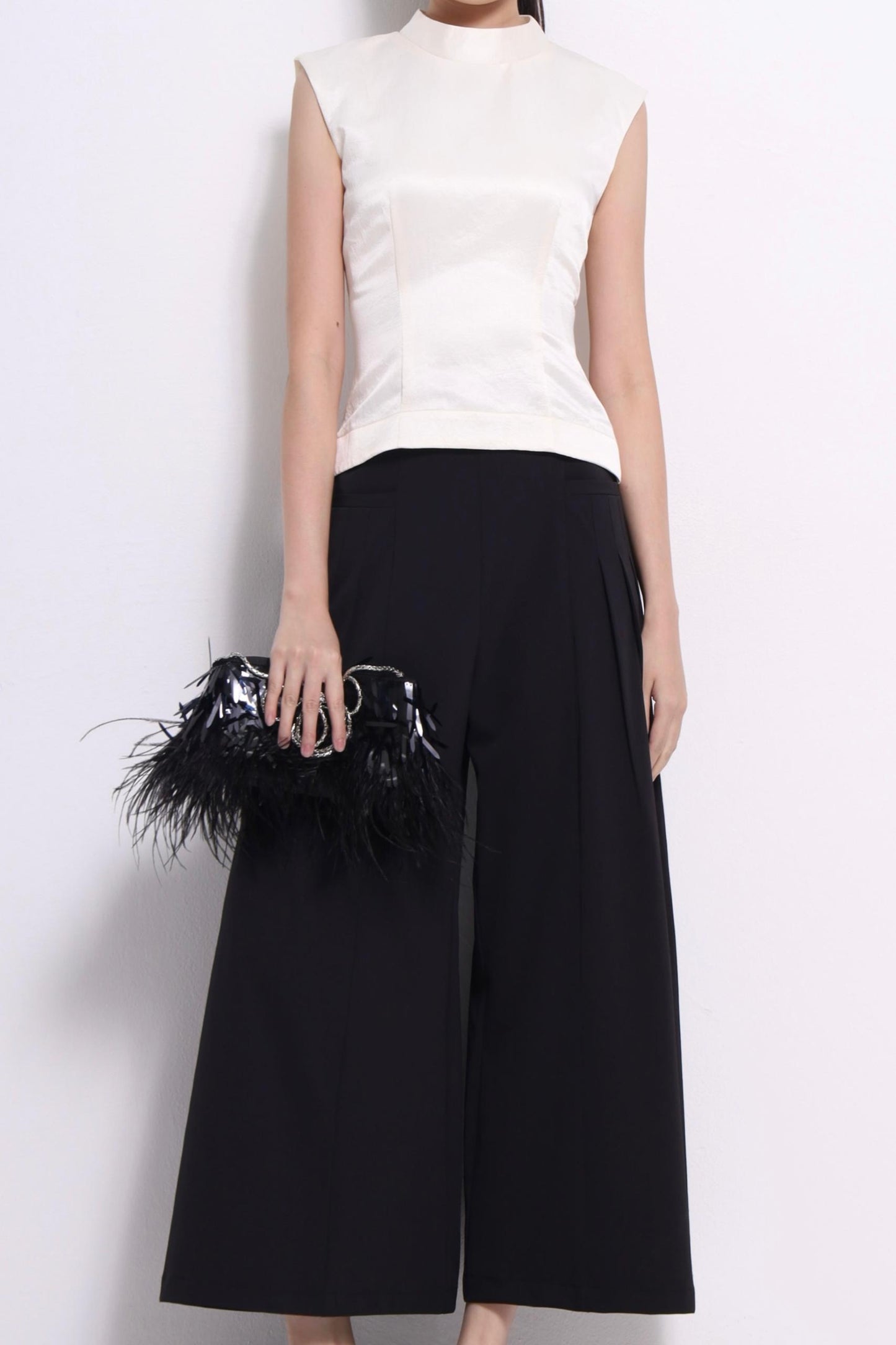Robin Mock Neck Fitted Top