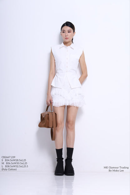 Gia Fitted Back Tie Shirt