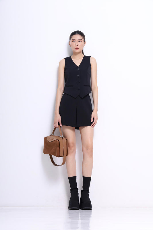 Bianca Tailored Pleated Skorts