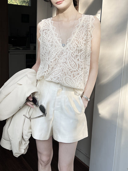 Yuko Satin Tailored Shorts