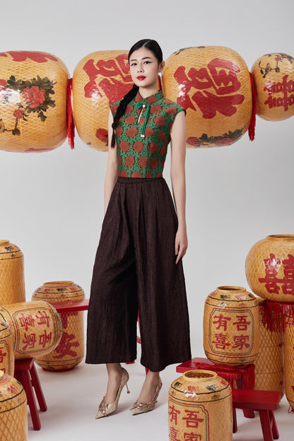 Jue Wide Legged Satin Pants