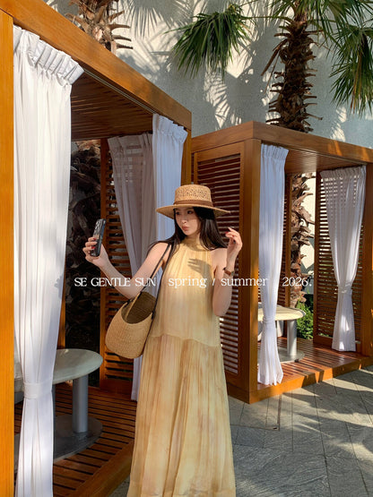 Kylie Summer Halter Dress