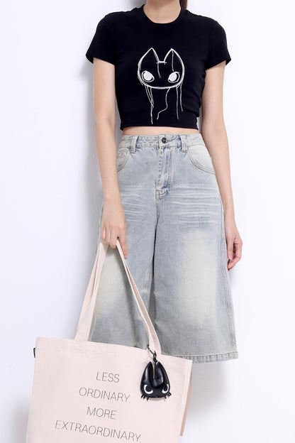 Omo Fitted Cropped Tee