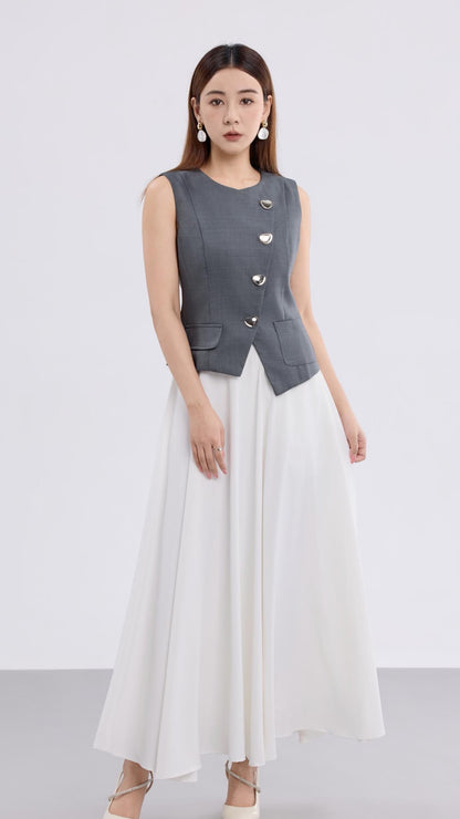 Autelia Button Down Tailored Vest