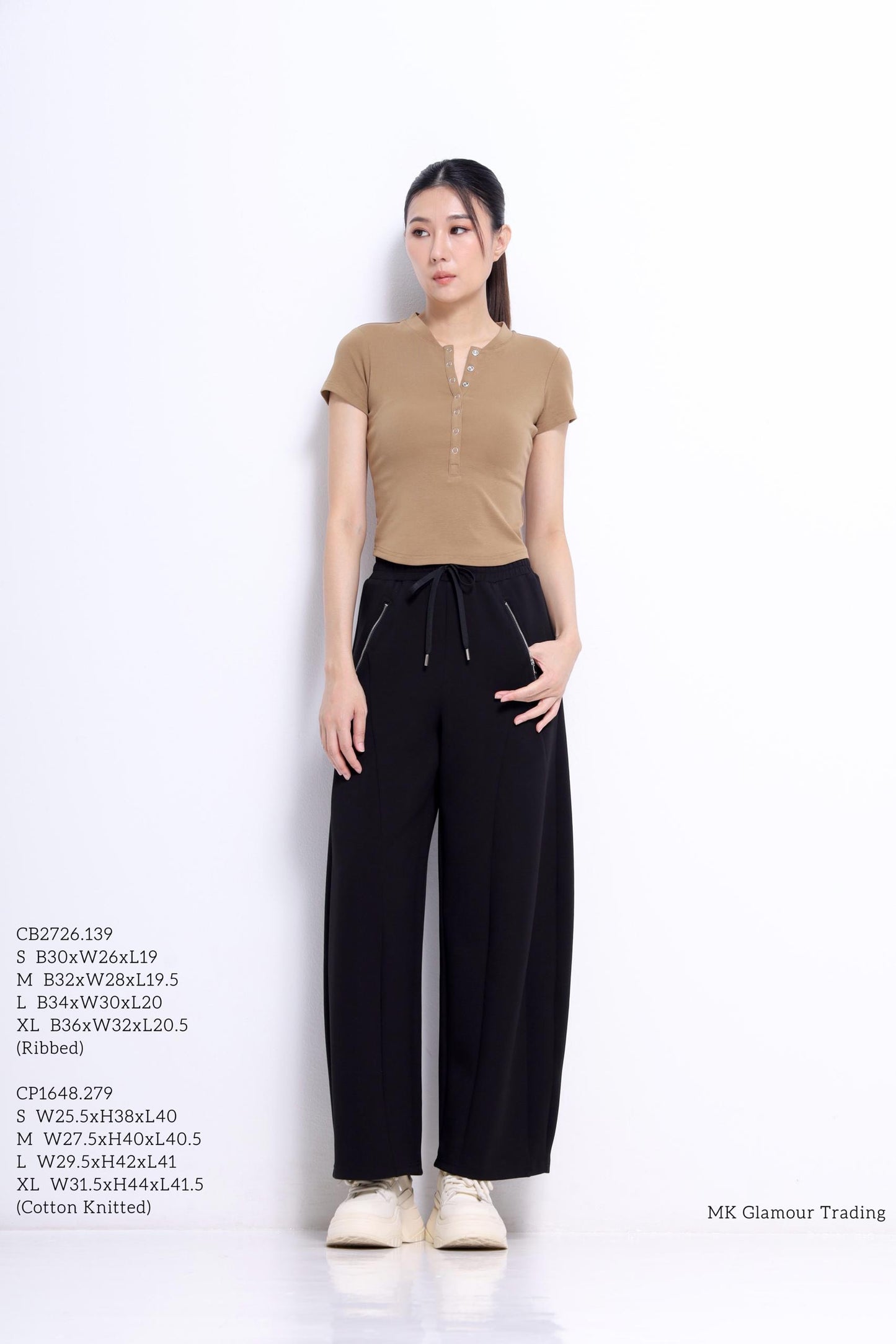 Charlie Button Down Fitted Tee