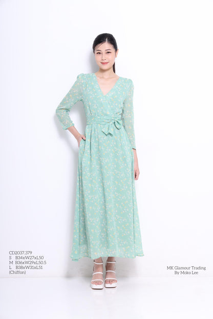 Lilian Chiffon Floral Dress