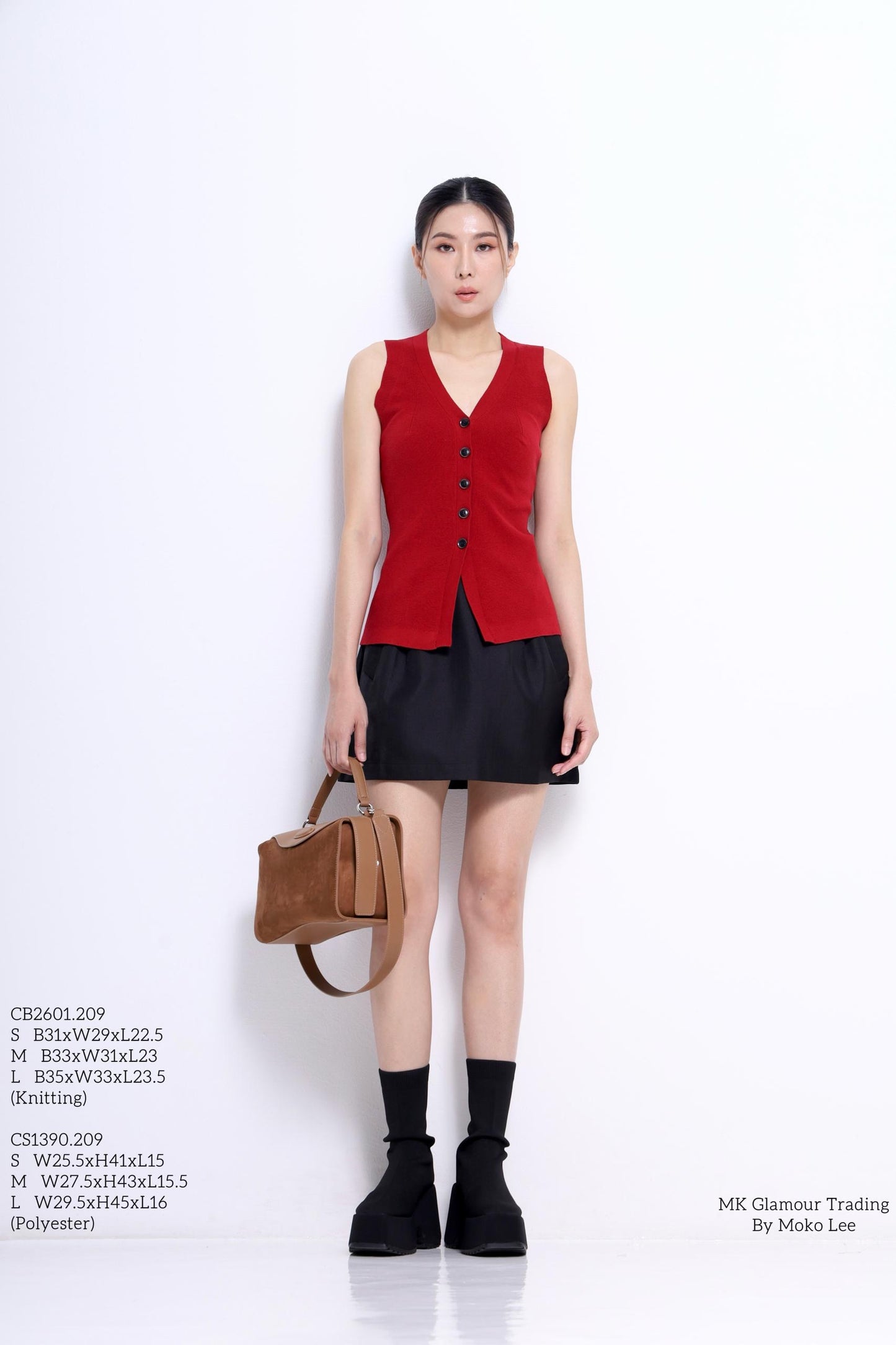 Claira V-Neck Knit Vest