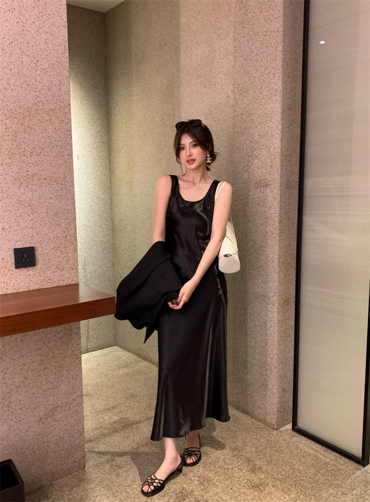 Zena Satin Loose Dress
