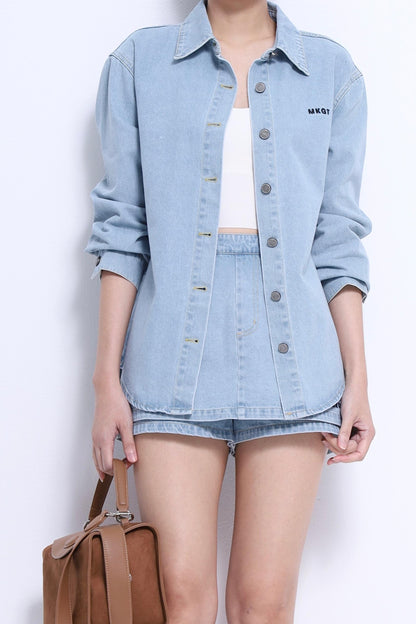 Mindy Oversized Denim Shirt