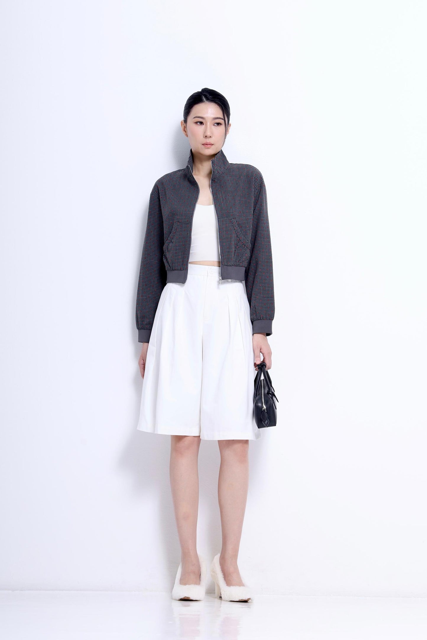 Hera Bermuda Pleated Shorts