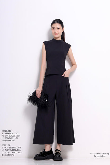 Robin Mock Neck Fitted Top