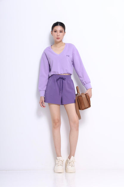 Moko Cropped V-neck Pullover