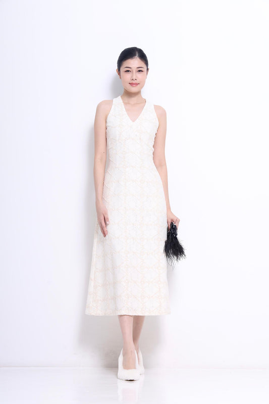 Rosalie V-neck Lace Dress