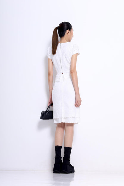 Stacey Lace Broderie Pencil Skirt