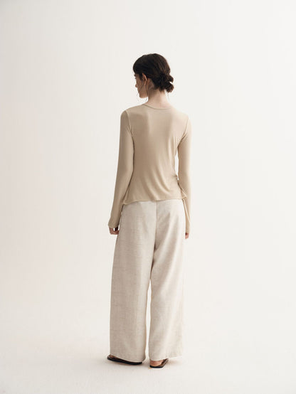 Sue Oriental Beads Knit Top