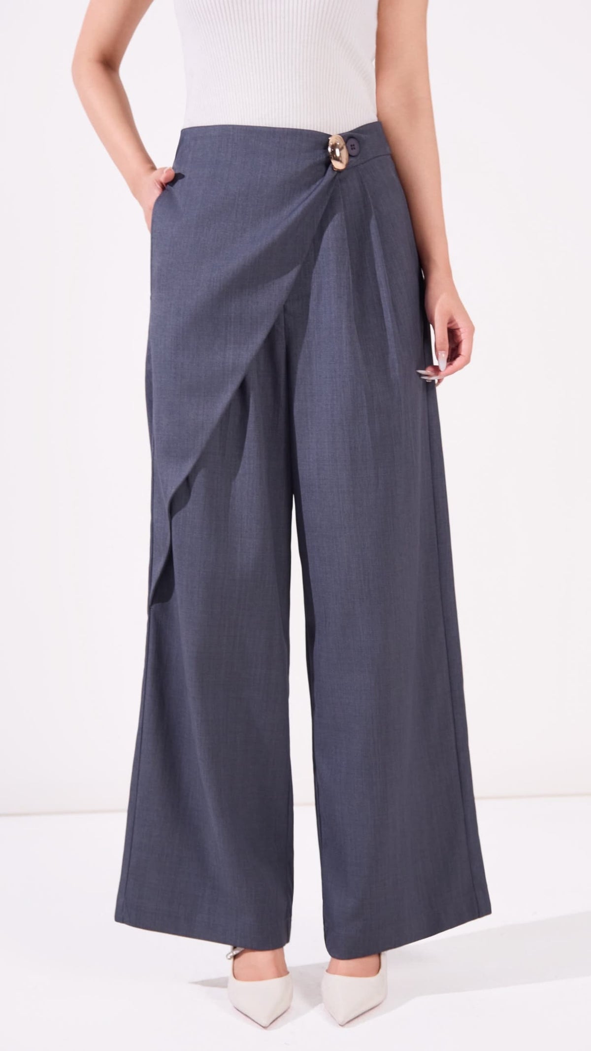 Ziri Overlap Straight Legged Pants