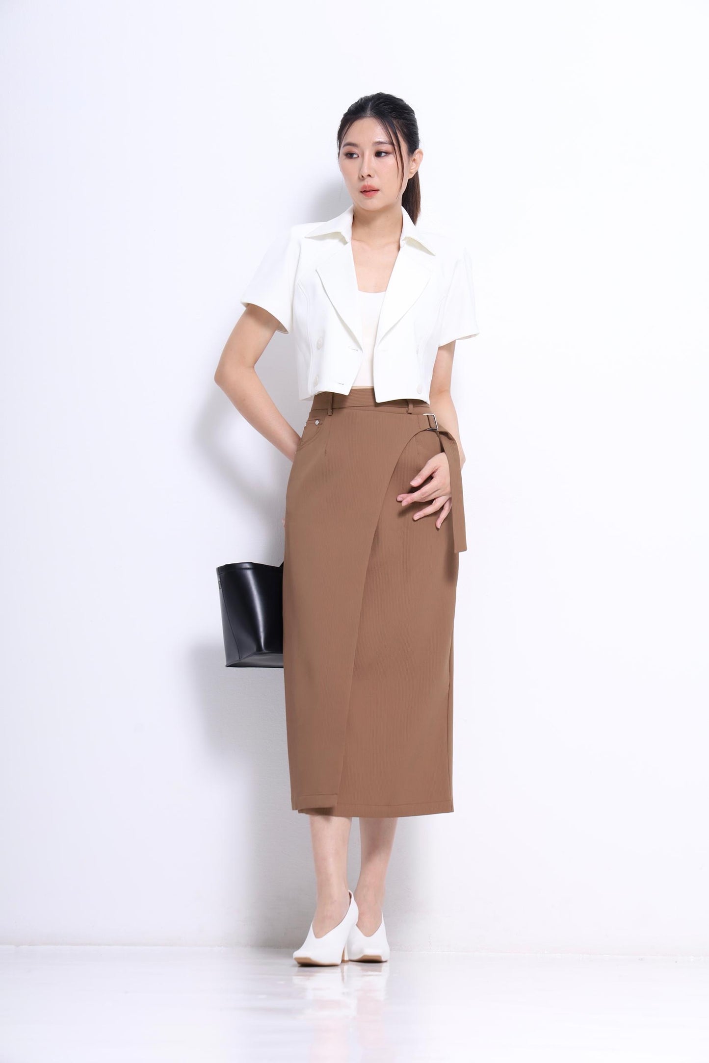 Opal Cropped Blazer Top