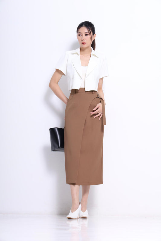 Opal Cropped Blazer Top